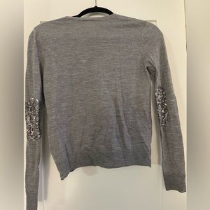 Like new Zadig & Voltaire size small grey sweater with sequin detail on …